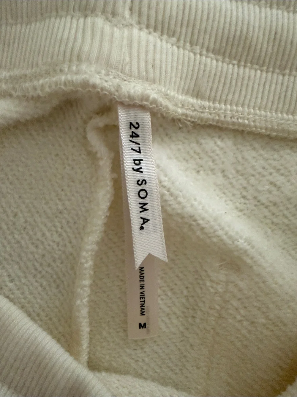 Soma Cream Drawstring Track Joggers
